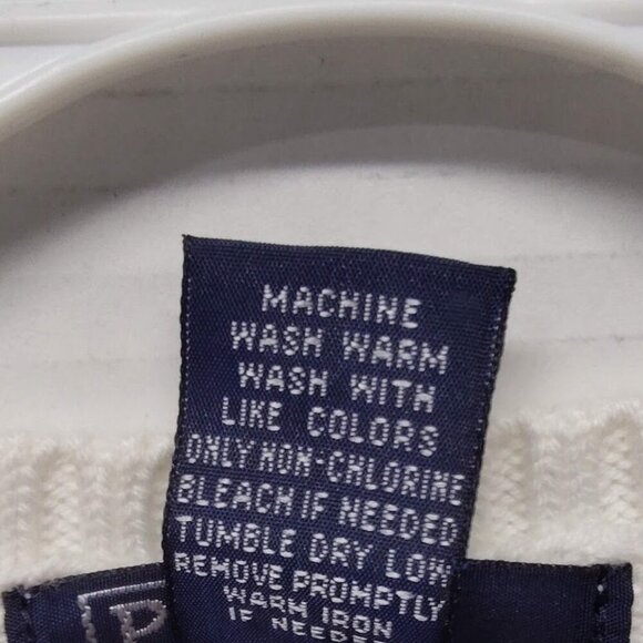 Polo by Ralph Lauren Y2K Sweater Vest 100 % Cotton Boys 2 T White with Logo NWT - Picture 9 of 10